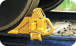 Car Wheel Blocks for rails 60-100lbs Weight 45 lbs. Note: Do Not Use for Impact-Stopping.